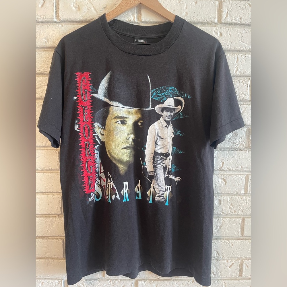 George Strait Vintage Single Stitch Shirt 1990s